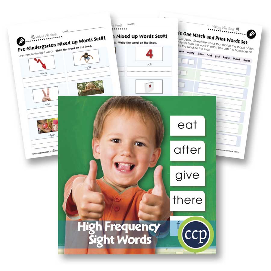 High Frequency Sight Words: Handwriting Practice Gr. PK-2 - WORKSHEETS - eBook