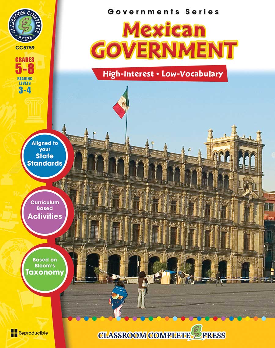 Mexican Government Gr. 5-8 - print book