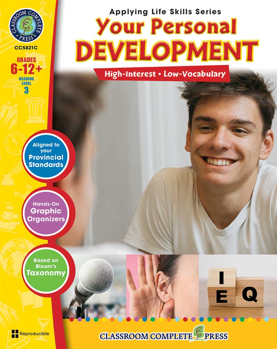Applying Life Skills - Your Personal Development - Canadian Content Gr. 6-12+ - print book
