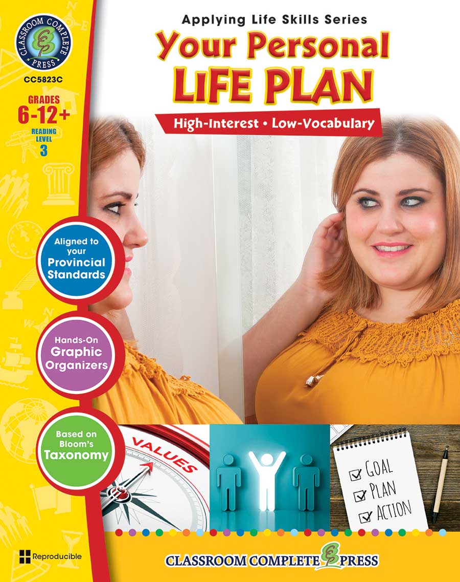 Applying Life Skills - Your Personal Life Plan - Canadian Content Gr. 6-12+ - print book