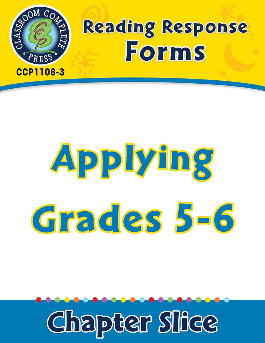 Reading Response Forms: Applying Gr. 5-6 - Chapter Slice eBook