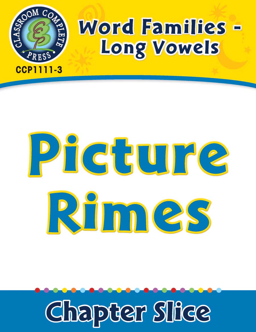 Word Families - Long Vowels: Picture Rimes - Chapter Slice eBook