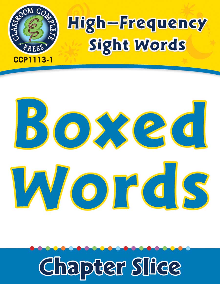 High-Frequency Sight Words: Boxed Words - Chapter Slice eBook