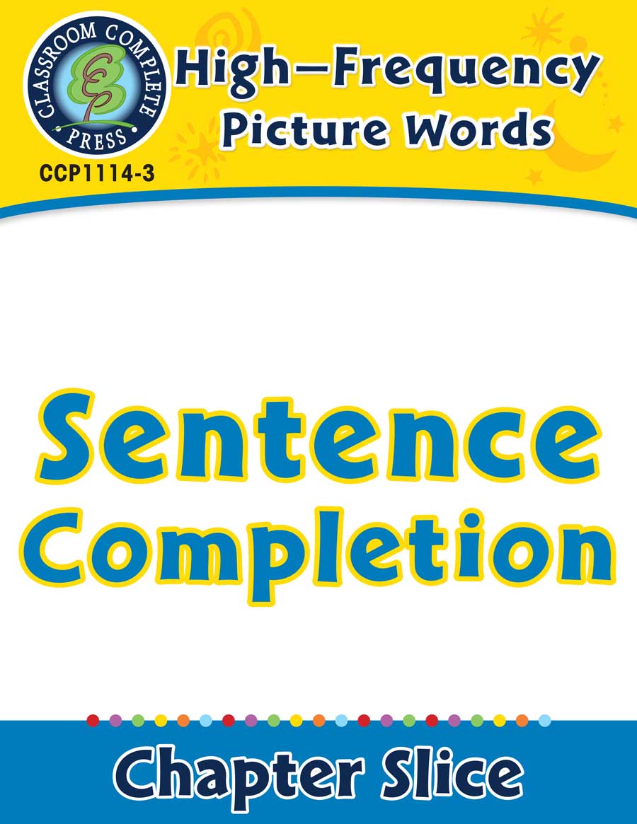 High-Frequency Picture Words: Sentence Completion - Chapter Slice eBook