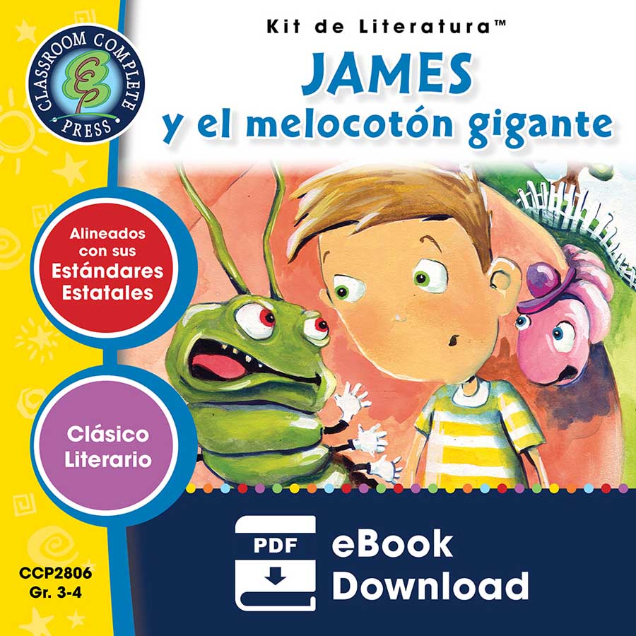 James y el melocotón gigante - Kit de Literatura Gr. 3-4 - libro electronico