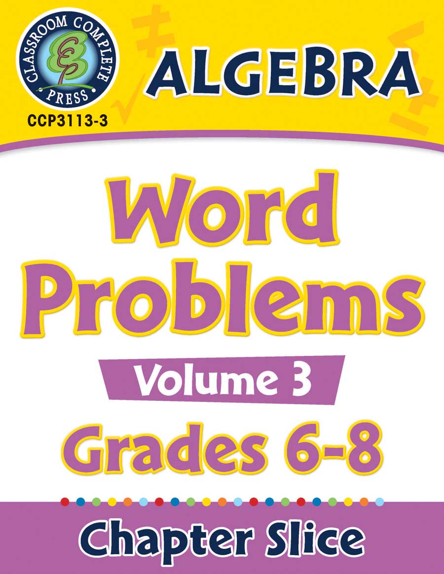 Algebra - Task Sheets Vol. 3 Gr. 6-8 - Chapter Slice eBook