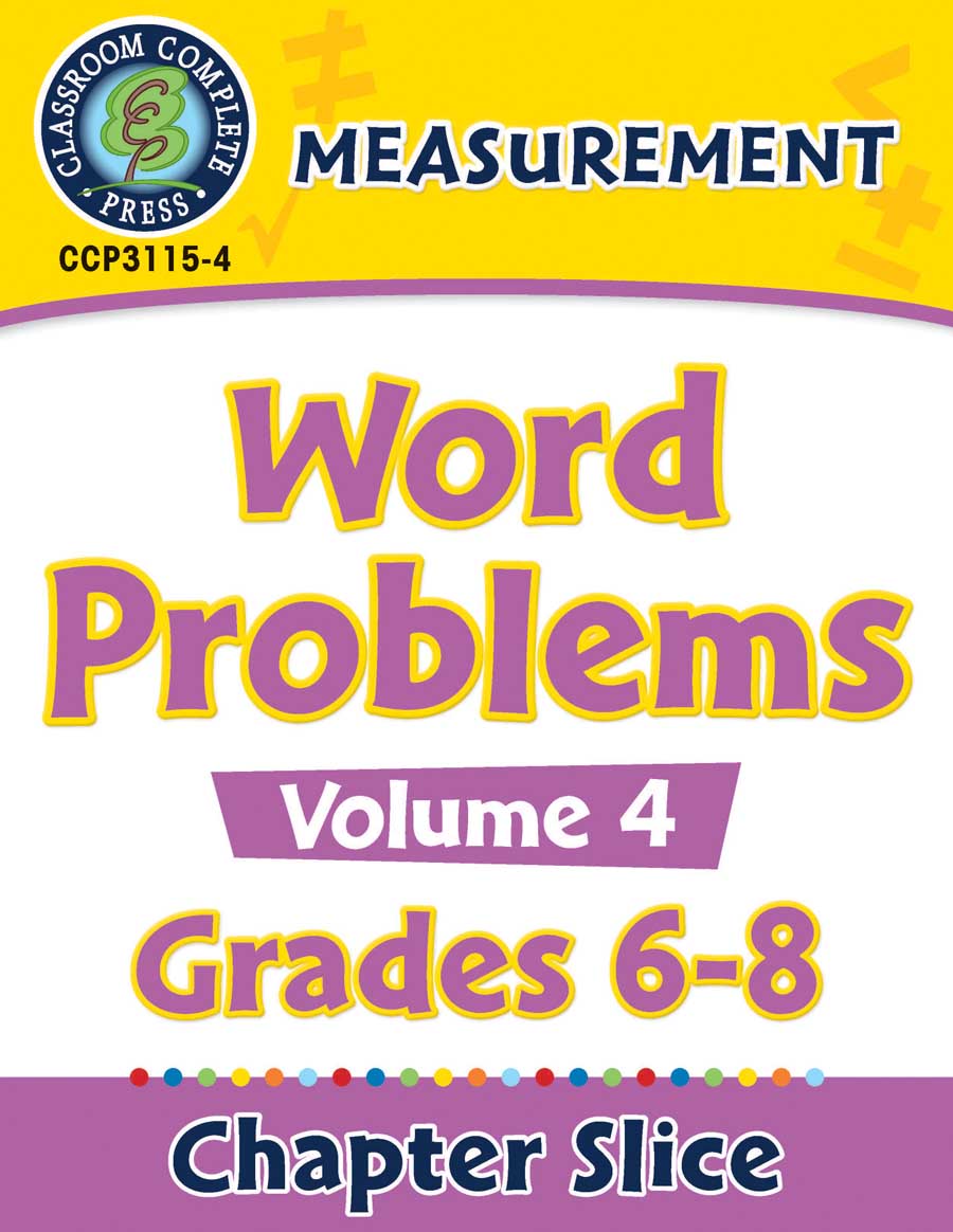 Measurement - Task Sheets Vol. 4 Gr. 6-8 - Chapter Slice eBook