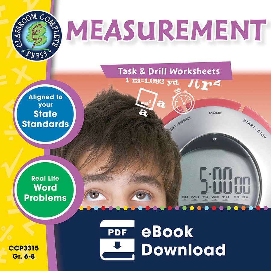 Measurement - Task & Drill Sheets Gr. 6-8 - eBook
