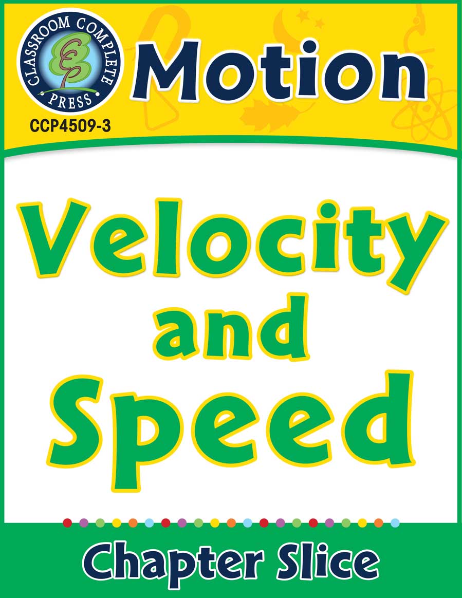 Motion: Velocity and Speed Gr. 5-8 - Chapter Slice eBook