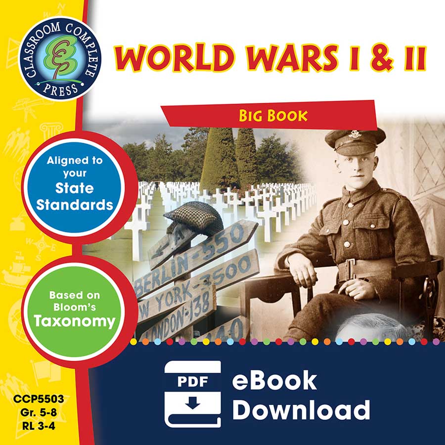 World Wars 1 & 2 Big Book Gr. 5-8 - eBook
