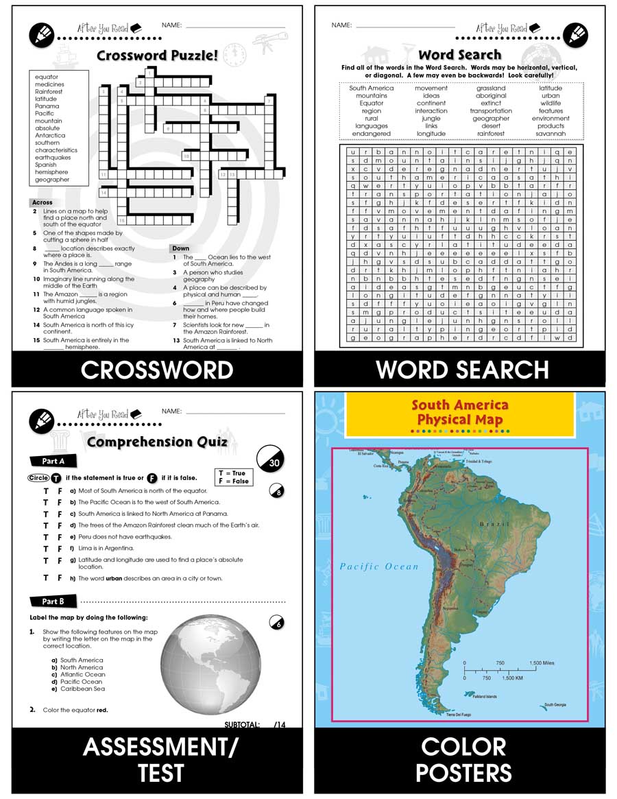 South America: Human and Environmental Interactions Gr. 5-8 - Chapter Slice eBook