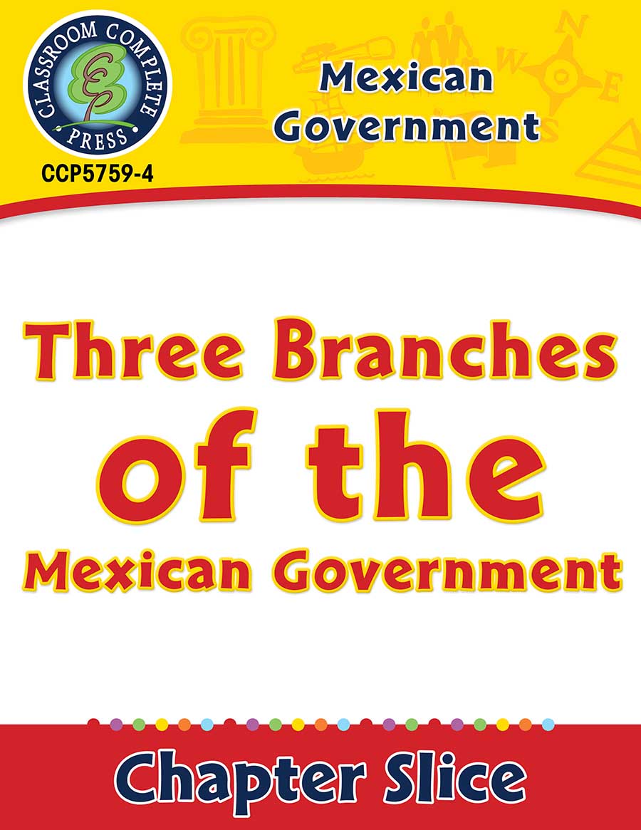 Mexican Government: Three Branches of the Mexican Government Gr. 5-8 - Chapter Slice eBook