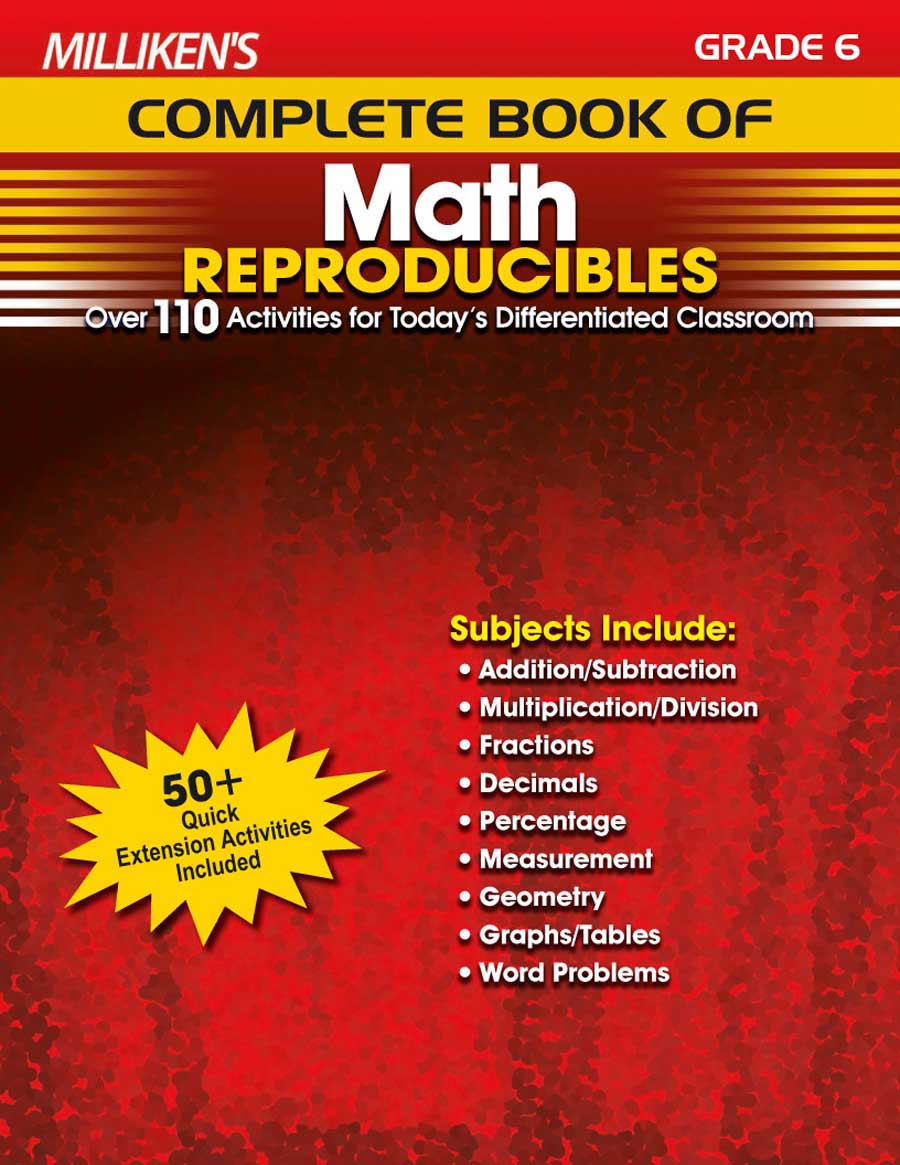 Milliken's Complete Book of Math Reproducibles - Grade 6