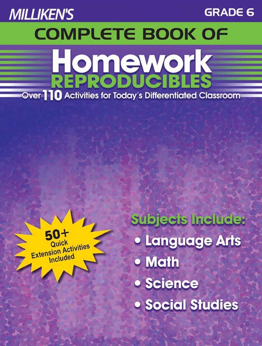 Milliken's Complete Book of Homework Reproducibles - Grade 6