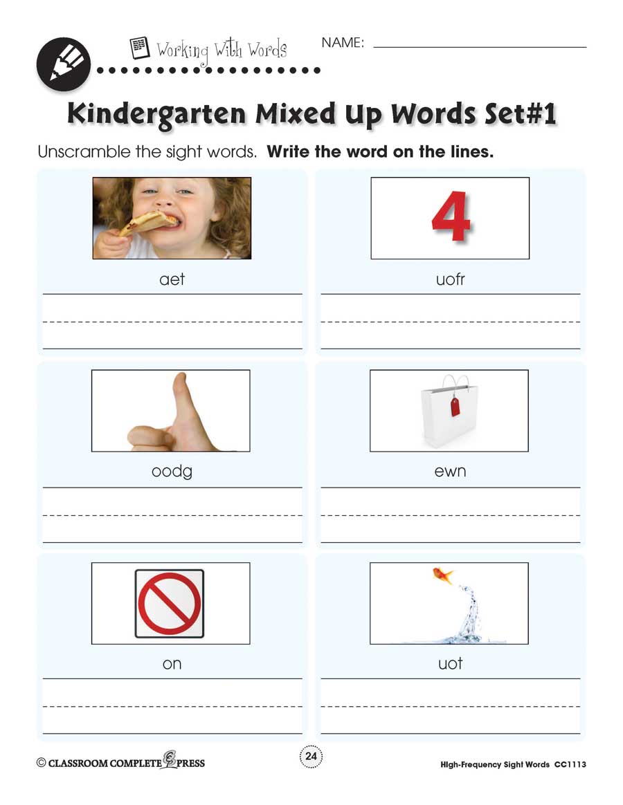 High Frequency Sight Words: Handwriting Practice Gr. PK-2 - WORKSHEETS - eBook