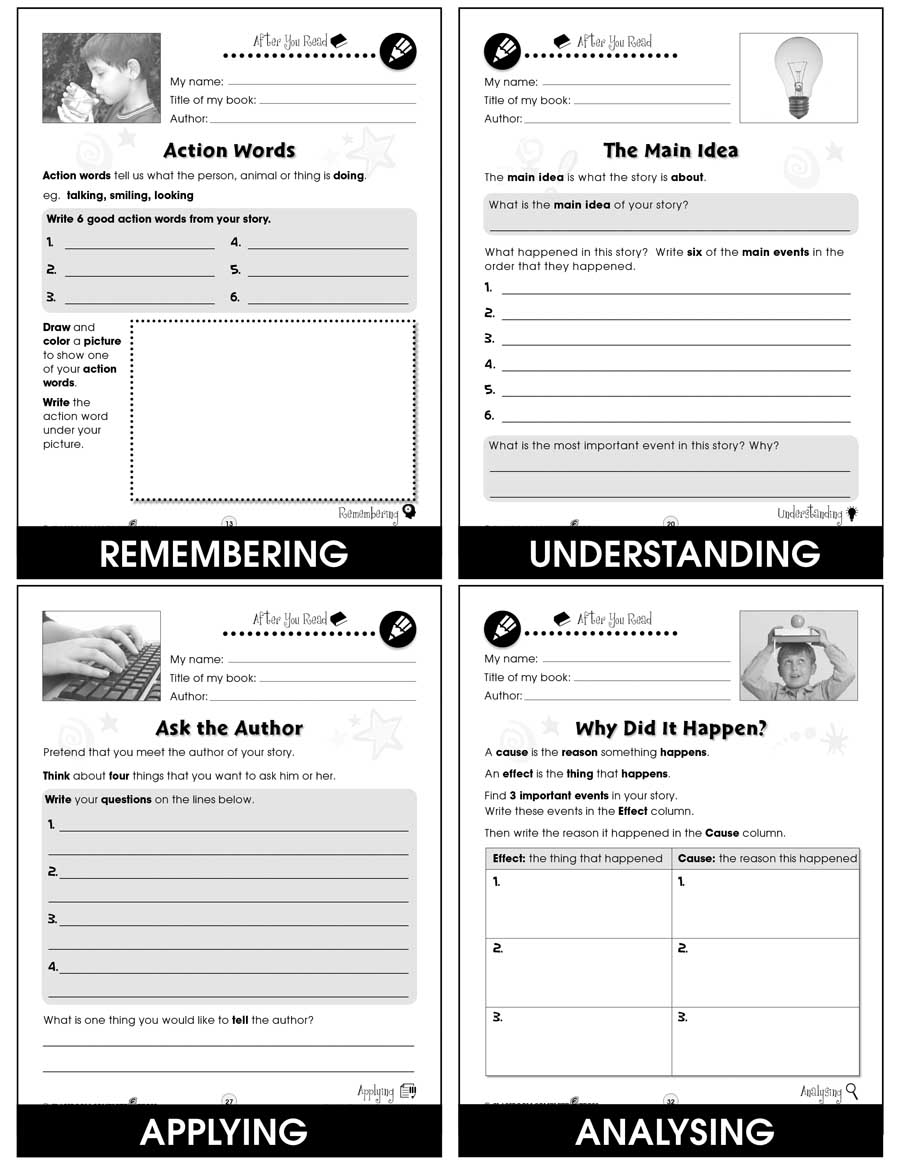 Reading Response Forms Gr. 1-2 - print book