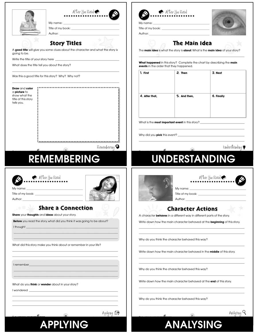 Reading Response Forms Gr. 3-4 - print book