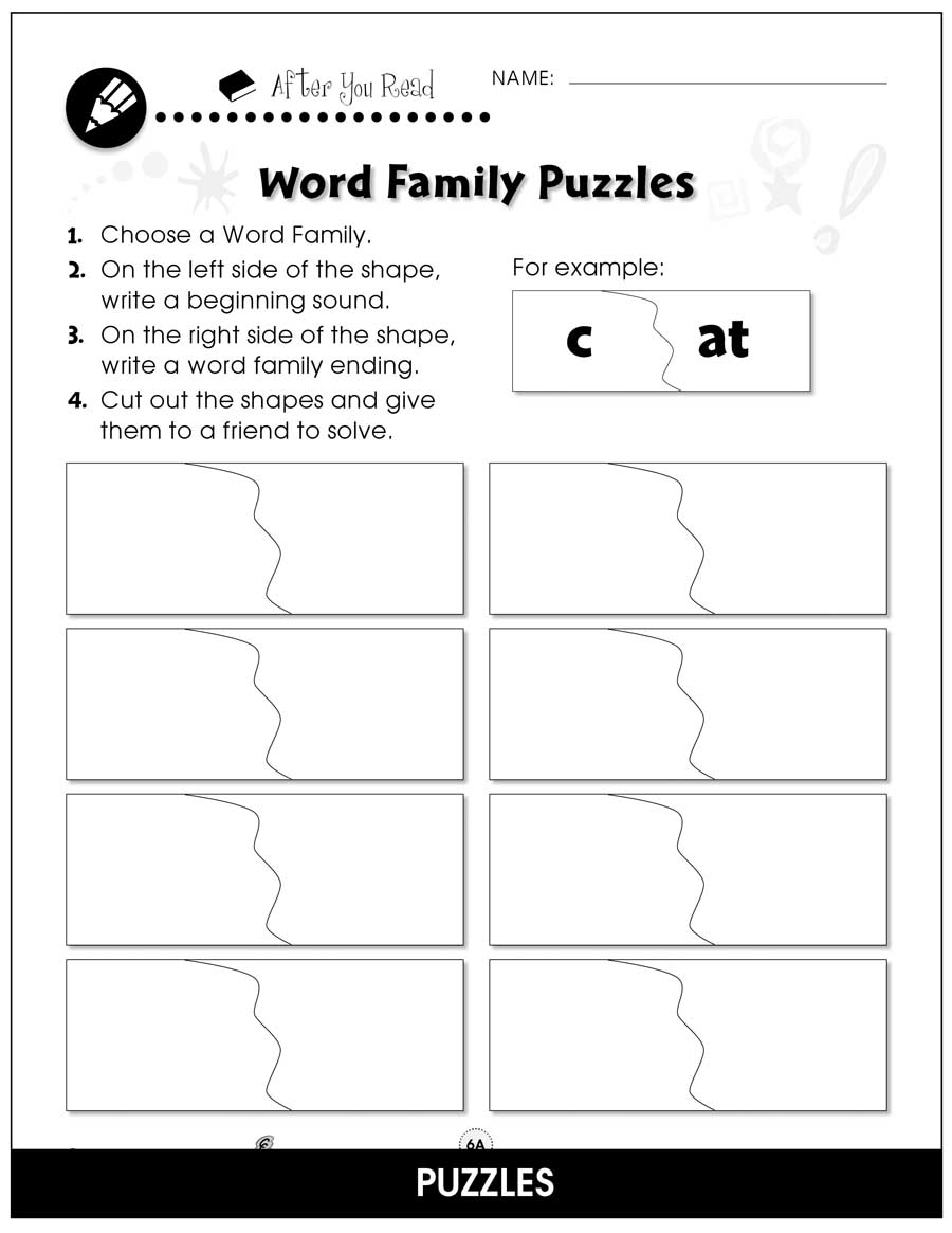 Word Families - Short Vowels Gr. PK-2 - BONUS WORKSHEETS - eBook