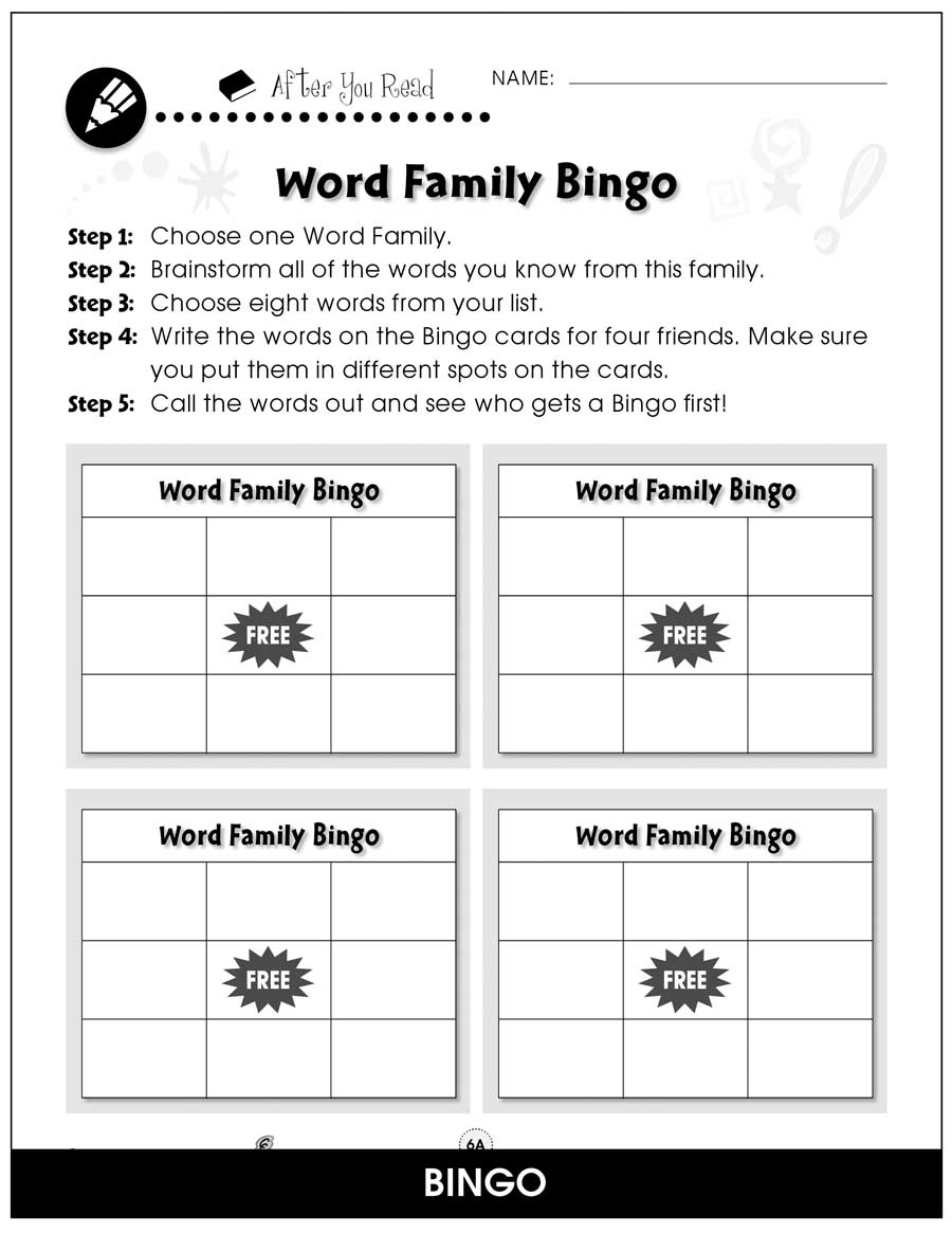 Word Families - Long Vowels Gr. PK-2 - BONUS WORKSHEETS - eBook