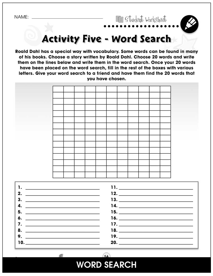 Charlie The Chocolate Factory BONUS WORKSHEETS Grades 3 to 4