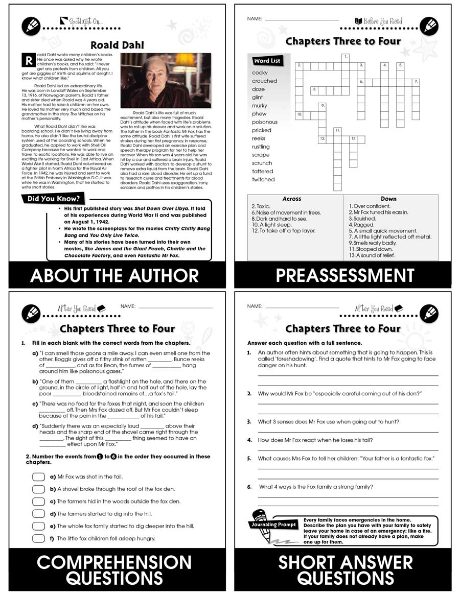 novel study guide pdf