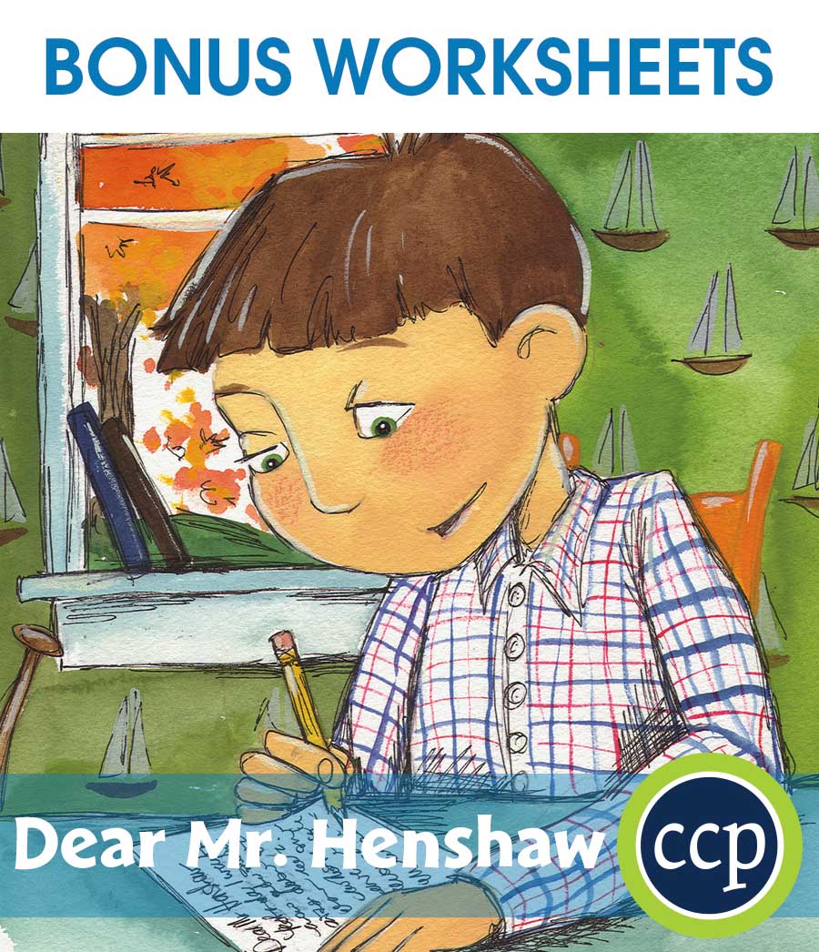 Dear Mr. Henshaw - Literature Kit Gr. 5-6 - BONUS WORKSHEETS - eBook