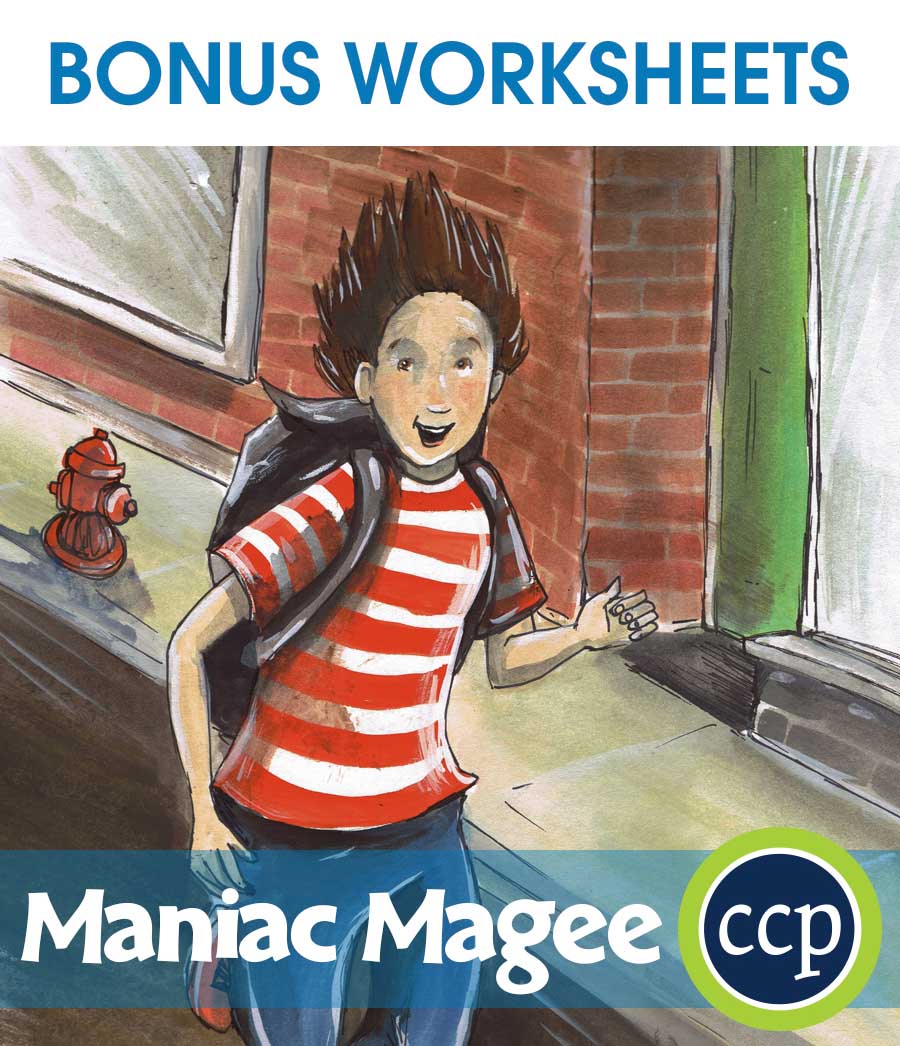 Maniac Magee - Literature Kit Gr. 5-6 - BONUS WORKSHEETS - eBook