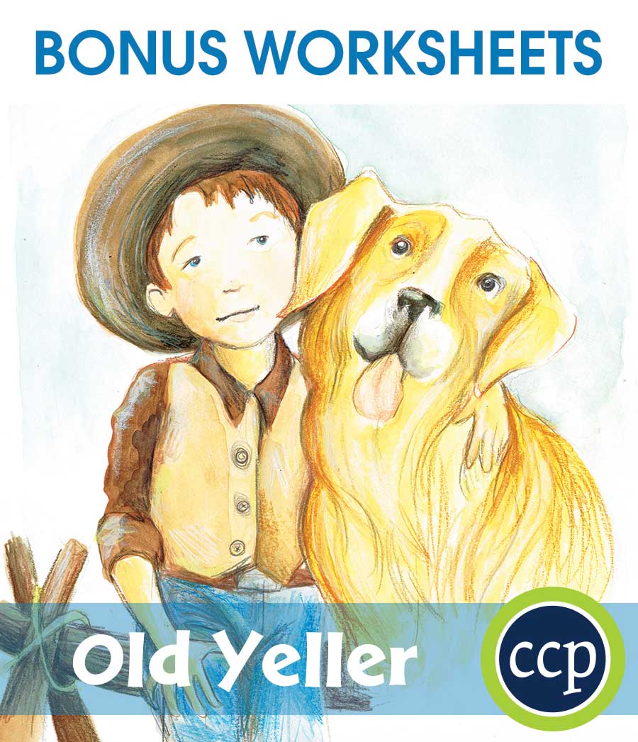 Old Yeller - Literature Kit Gr. 5-6 - BONUS WORKSHEETS - eBook