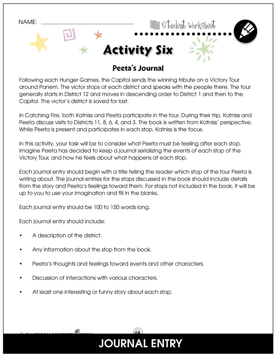 Catching Fire Printable Worksheets