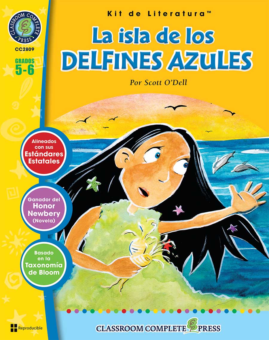 La isla de los delfines azules - Kit de Literatura Gr. 5-6 - libro impreso