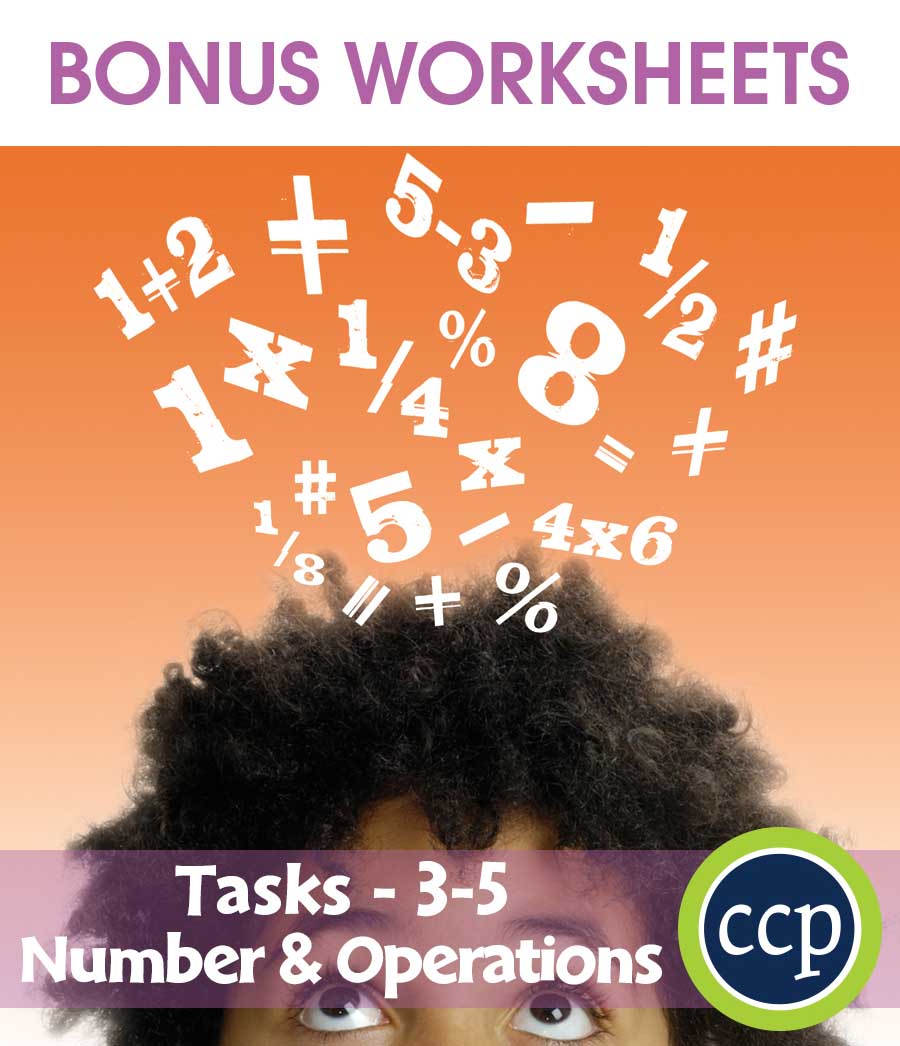 Number & Operations - Task Sheets Gr. 3-5 - BONUS WORKSHEETS - eBook