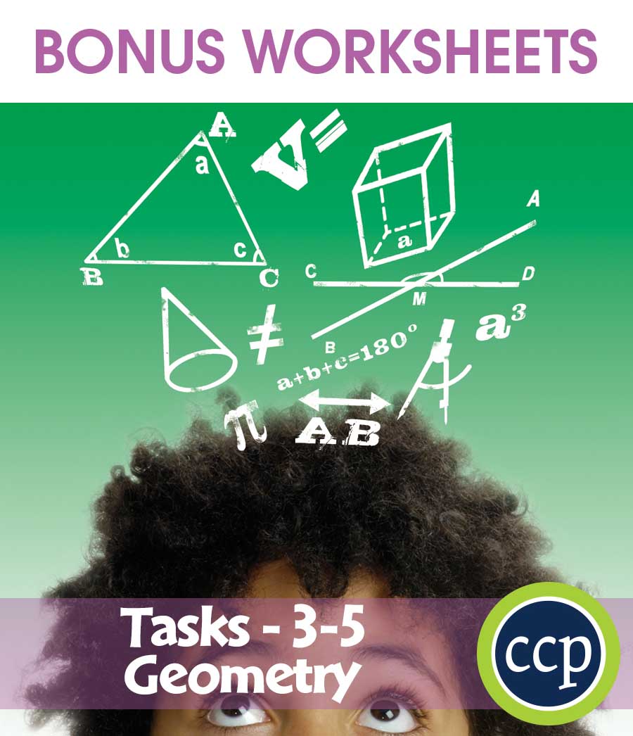 Geometry - Task Sheets Gr. 3-5 - BONUS WORKSHEETS - eBook