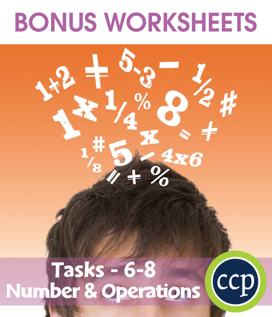 Number & Operations - Task Sheets Gr. 6-8 - BONUS WORKSHEETS - eBook