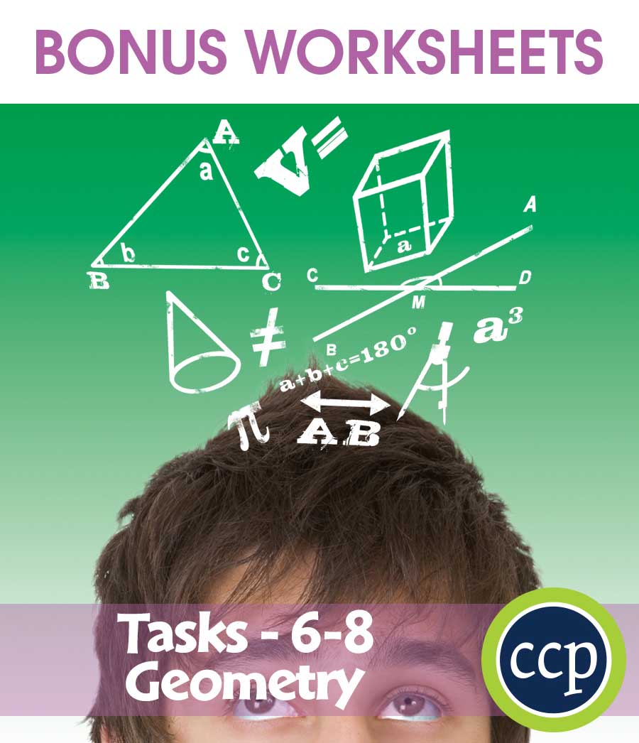 Geometry - Task Sheets Gr. 6-8 - BONUS WORKSHEETS - eBook