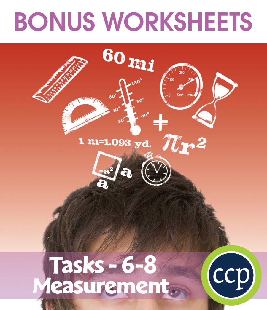 Measurement - Task Sheets Gr. 6-8 - BONUS WORKSHEETS - eBook