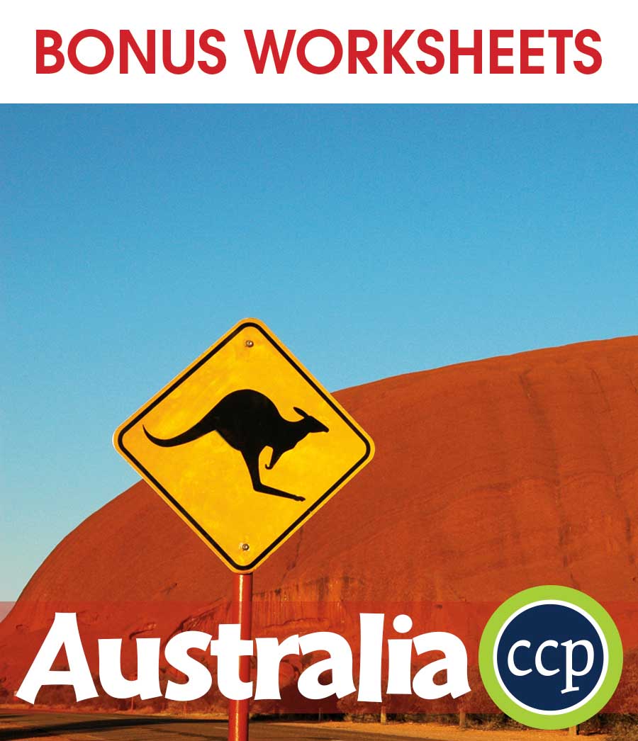Australia Gr. 5-8 - BONUS WORKSHEETS - eBook