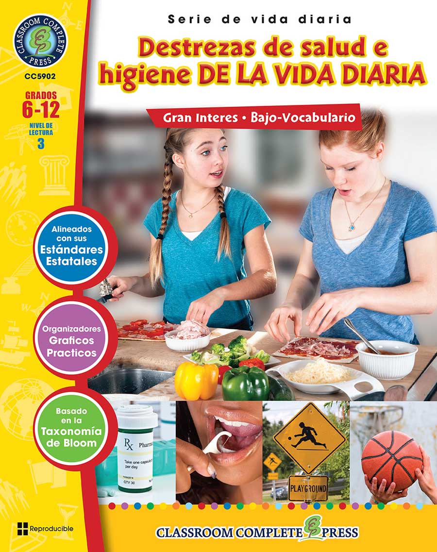Destrezas de salud e higiene de la vida diaria Gr. 6-12+ - libro impreso