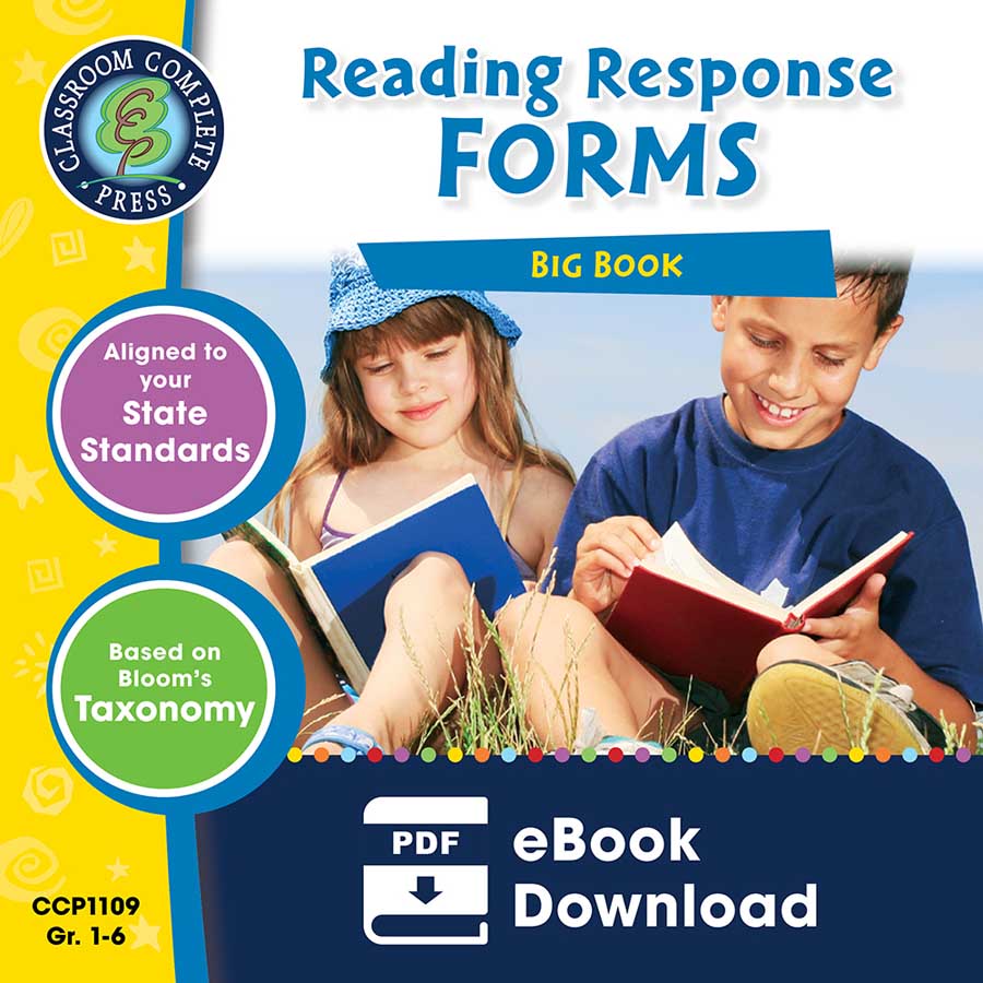 Reading Response Forms Big Book Gr. 1-6 - eBook