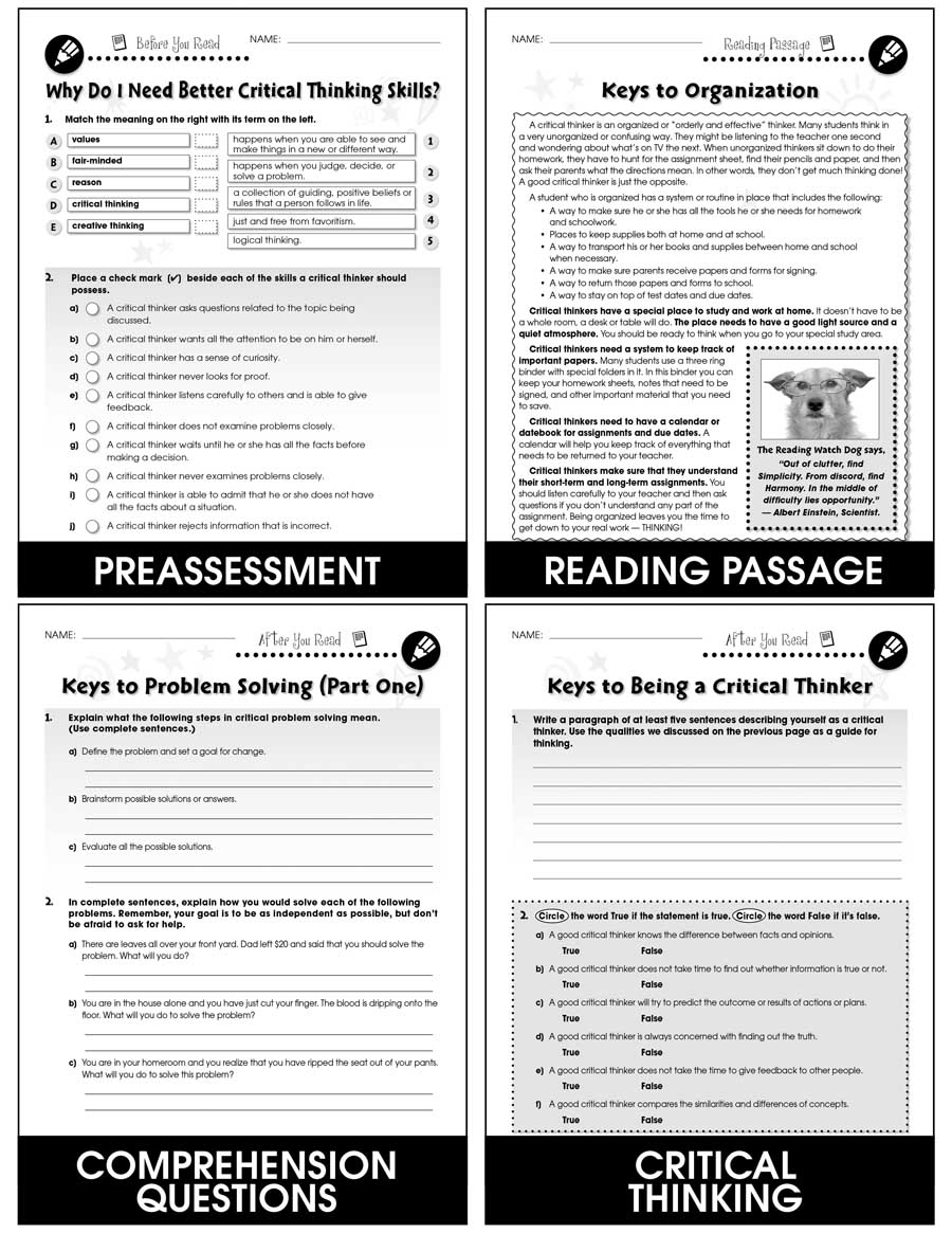 critical thinking grade 5 pdf