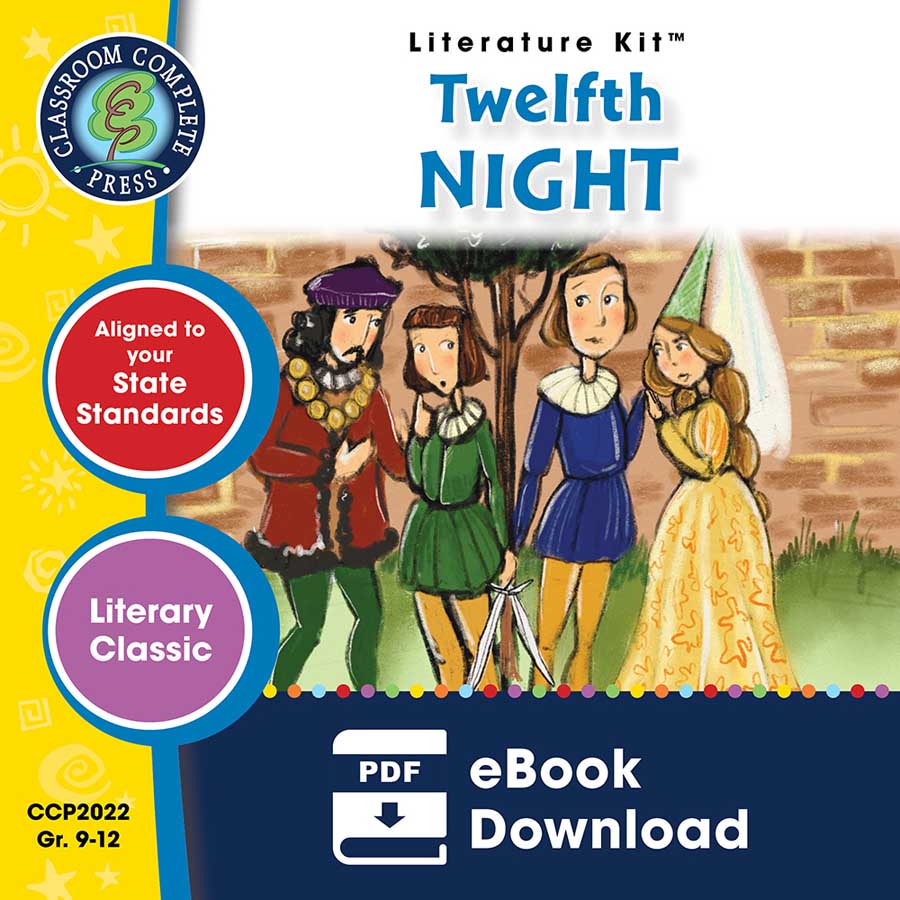 Twelfth Night - Literature Kit Gr. 9-12 - eBook