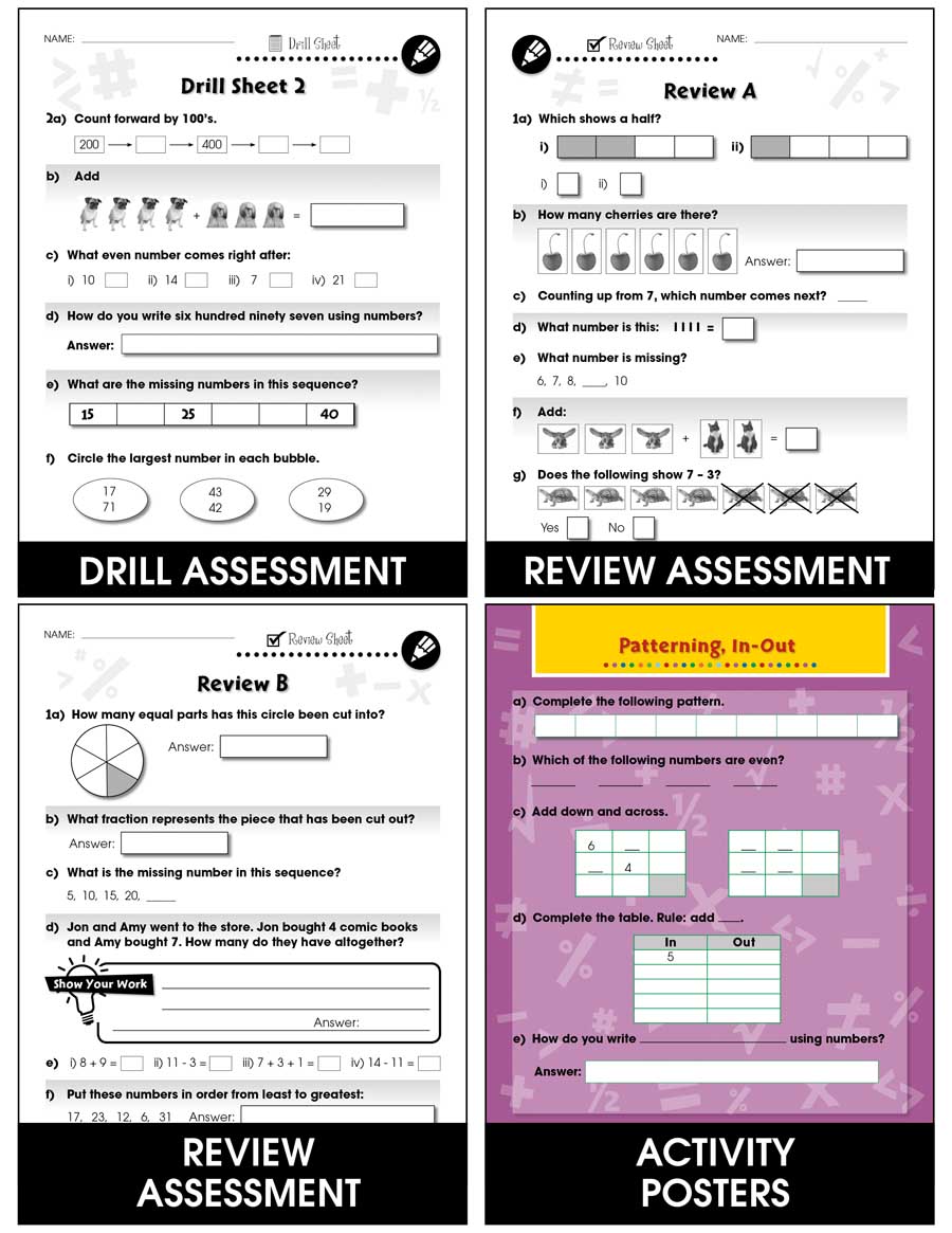 Number & Operations - Task & Drill Sheets Gr. PK-2 - eBook