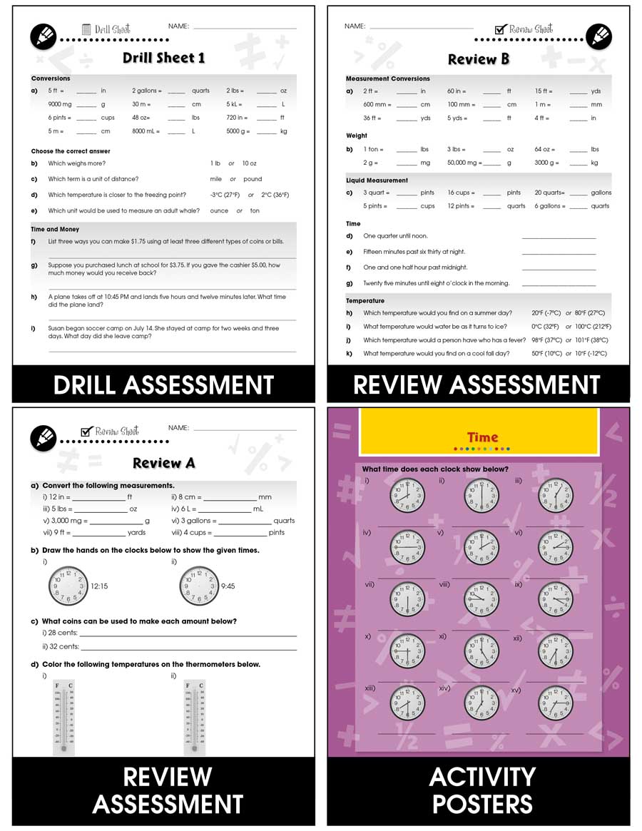Measurement - Task & Drill Sheets Gr. 3-5 - eBook