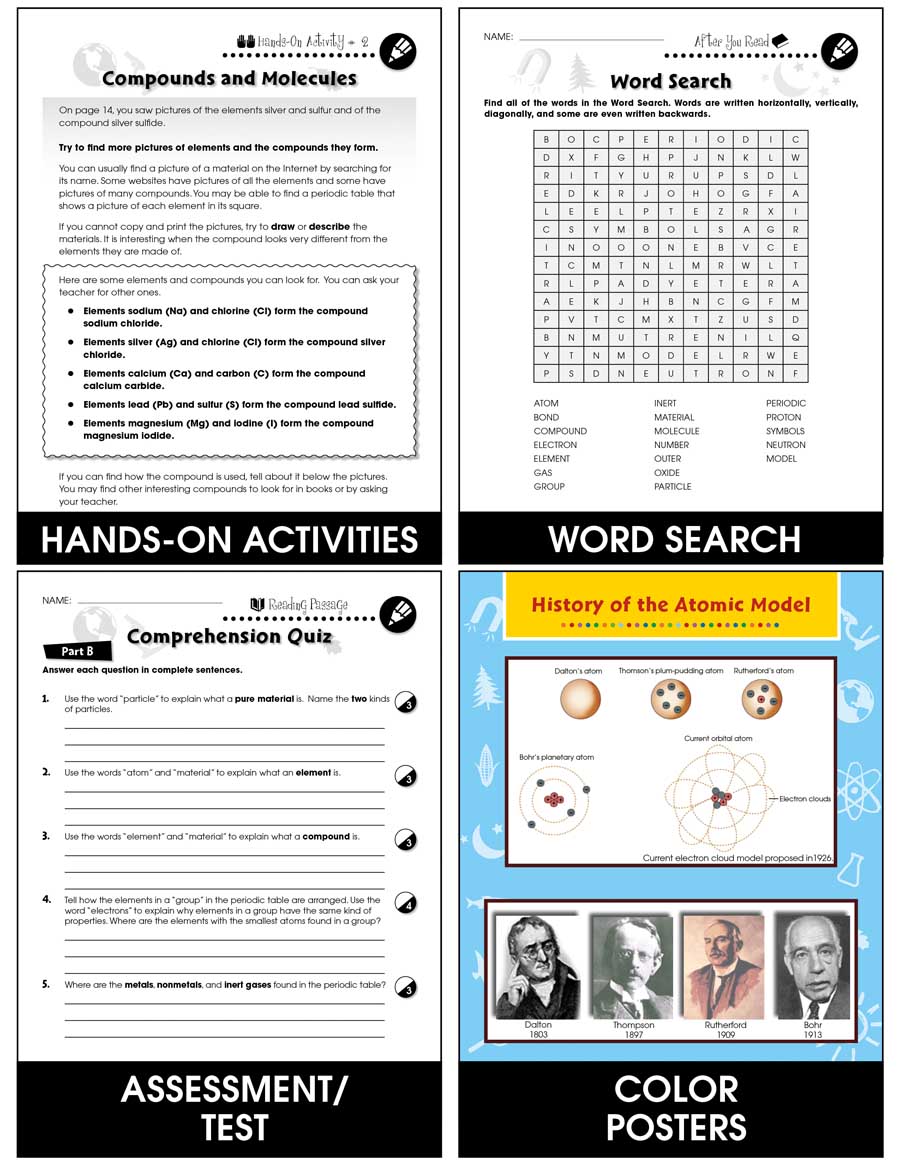 Atoms, Molecules & Elements: What Are Molecules? Gr. 5-8 - Chapter Slice eBook