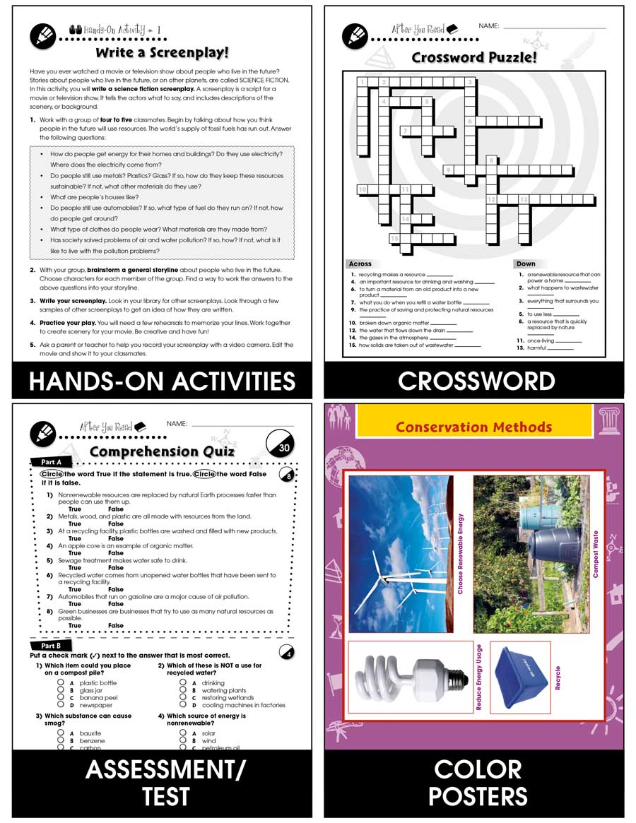 Prevention, Recycling & Conservation: Fresh Water Resources Gr. 5-8 - Chapter Slice eBook