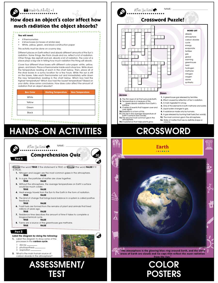Climate Change: Causes: Earth's Atmosphere Gr. 5-8 - Chapter Slice eBook