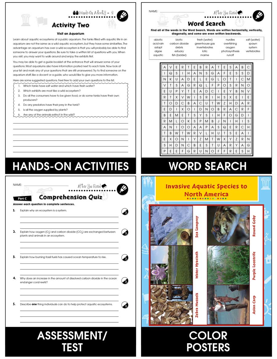 Conservation: Waterway Habitat Resources: Where Are Aquatic Ecosystems? Gr. 5-8 - Chapter Slice eBook
