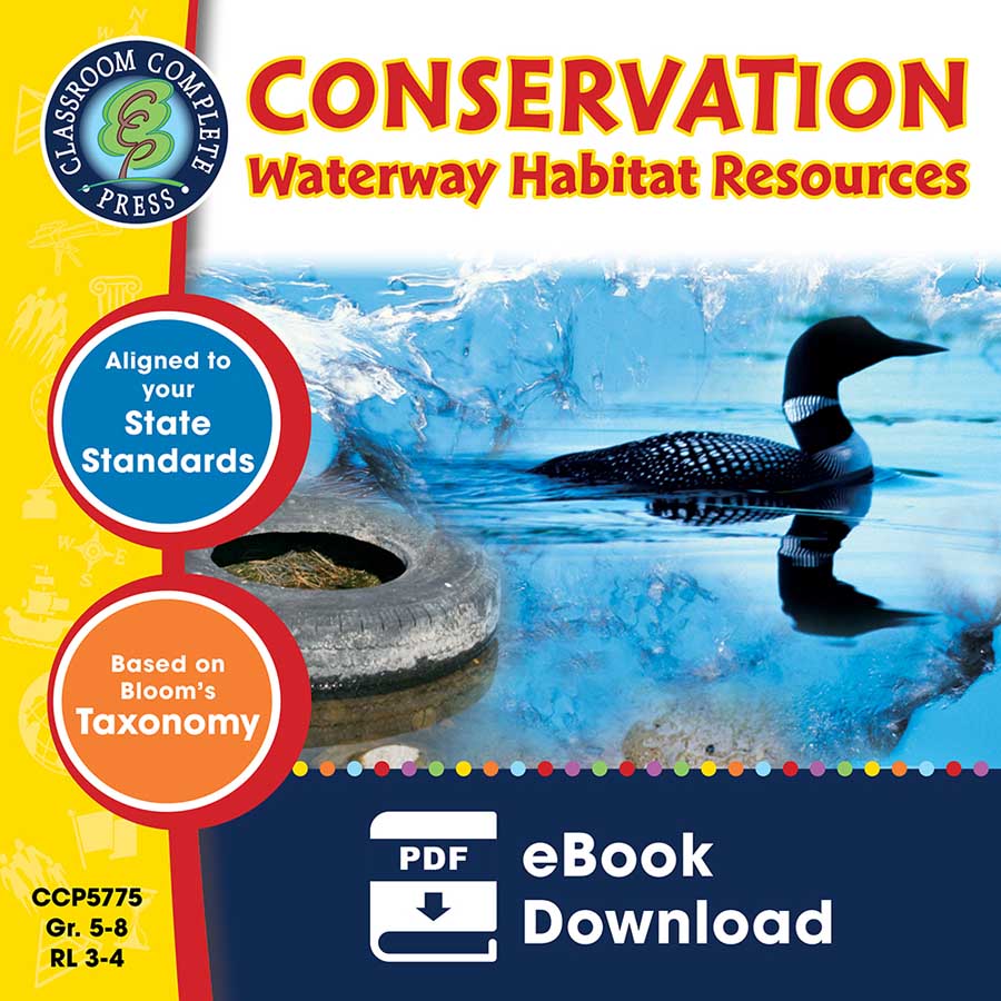 Conservation: Waterway Habitat Resources Gr. 5-8 - eBook