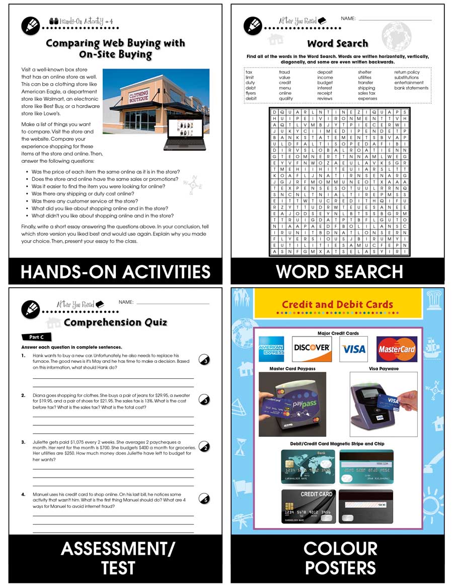 Daily Marketplace Skills: Web Buying and Internet Fraud - Canadian Content Gr. 6-12 - Chapter Slice eBook