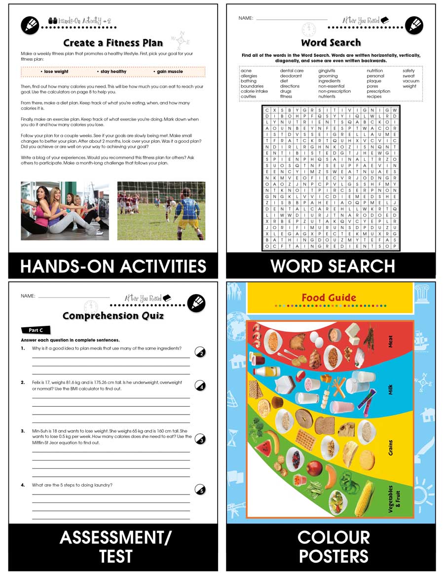 Daily Health & Hygiene Skills: Exercise and Fitness - Canadian Content Gr. 6-12 - Chapter Slice eBook