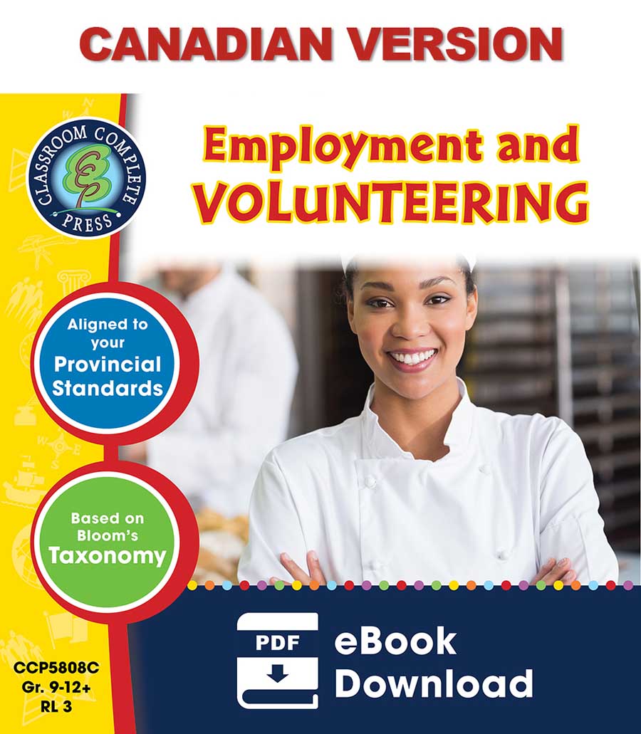 Practical Life Skills - Employment & Volunteering - Canadian Content Gr. 9-12+ - eBook